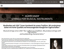 Tablet Screenshot of kuerschner-saiten.de